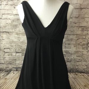ElizaJ New York Black Sheath Dress Sz 4 Scoop Back